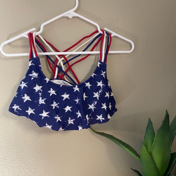 XS American Bathing suit with cross back design. - Picture 1 of 4
